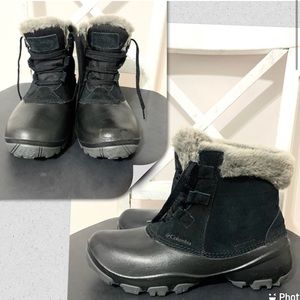 COLUMBIA Boots Sierra Summette Shorty insulated black winter boots snow W 7.5